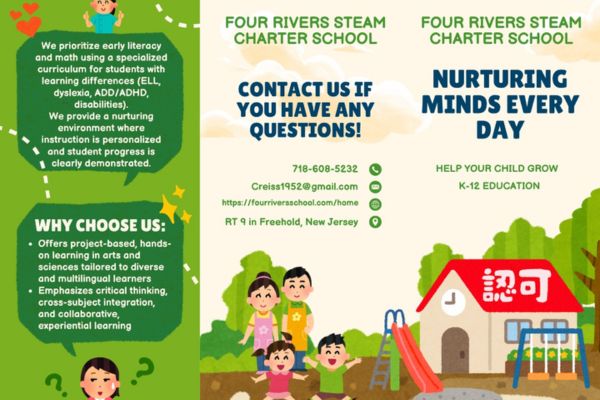 Four Rivers STEAM Charter School Freehold NJ - K-12 multilingual education with project-based learning and nurturing environment for students with learning differences