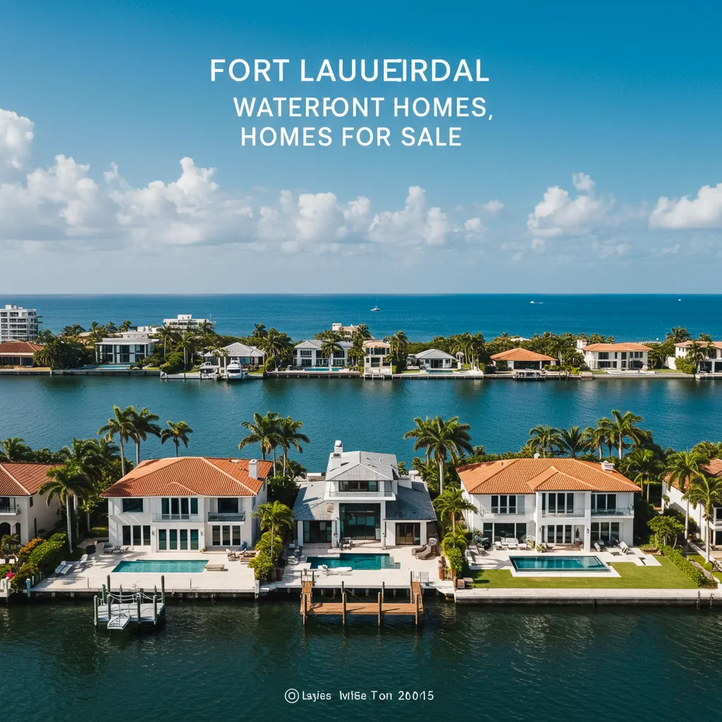 Fort Lauderdale Waterfront Homes for Sale: Your Complete Guide to Luxury Waterfront Living
