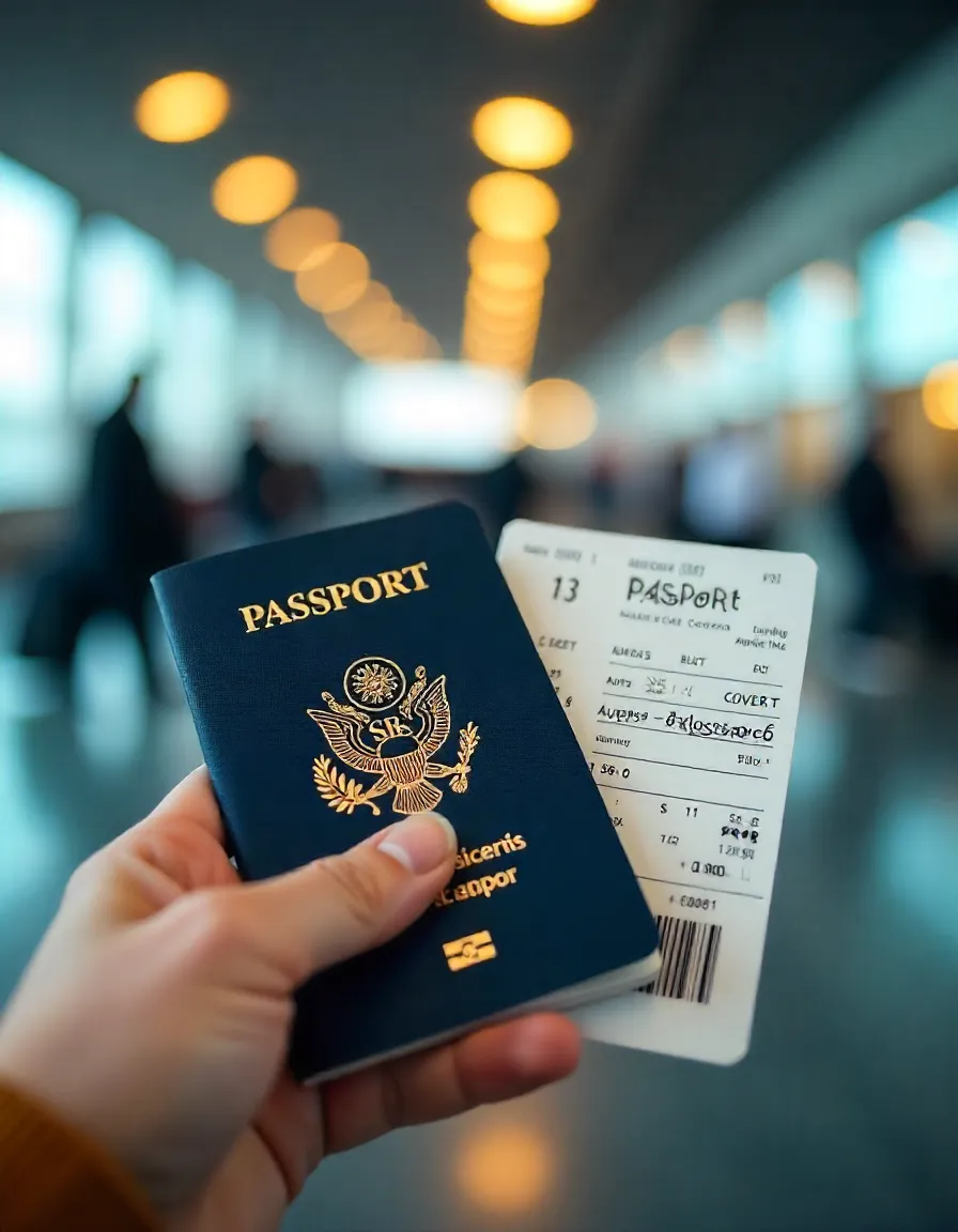 “Approved student visa documents and passport representing visa success.”