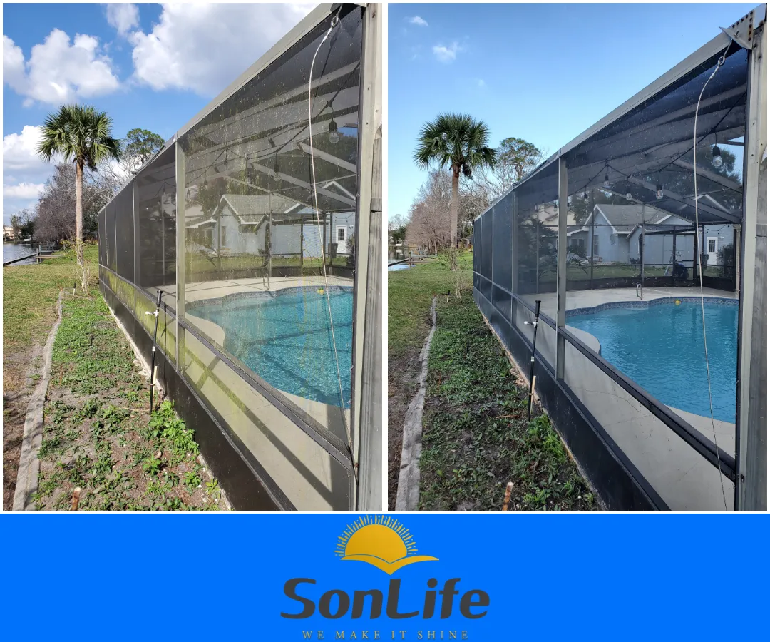 Pool screen clean