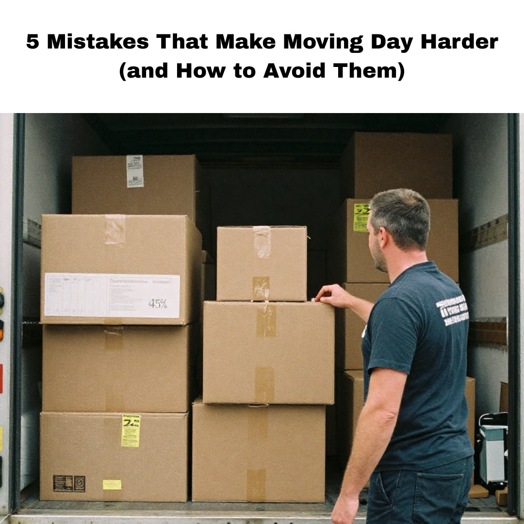 5 Mistakes That Make Moving Day Harder (and How to Avoid Them)