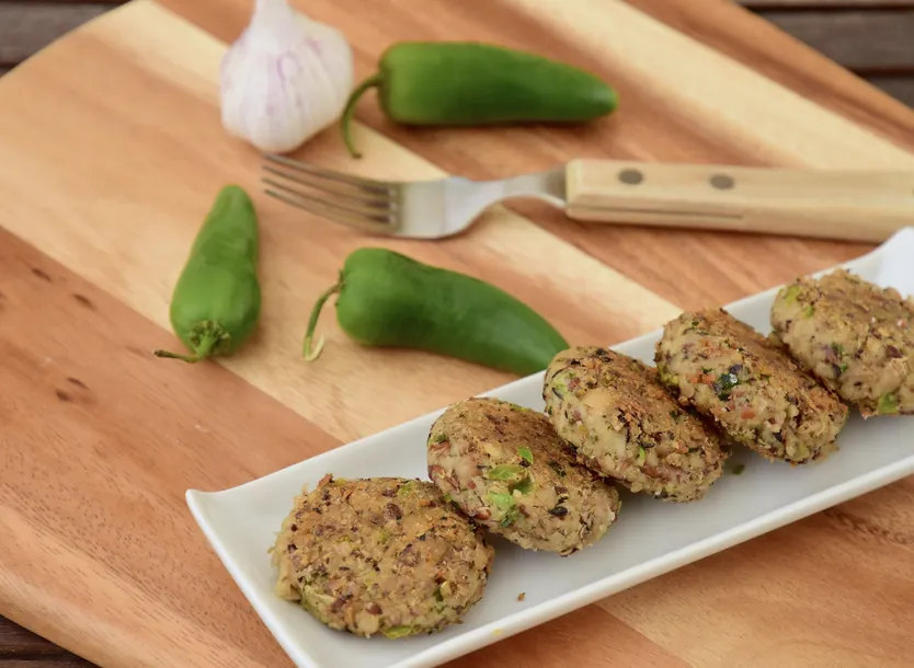Jalapeño Black-Eyed Pea Burger