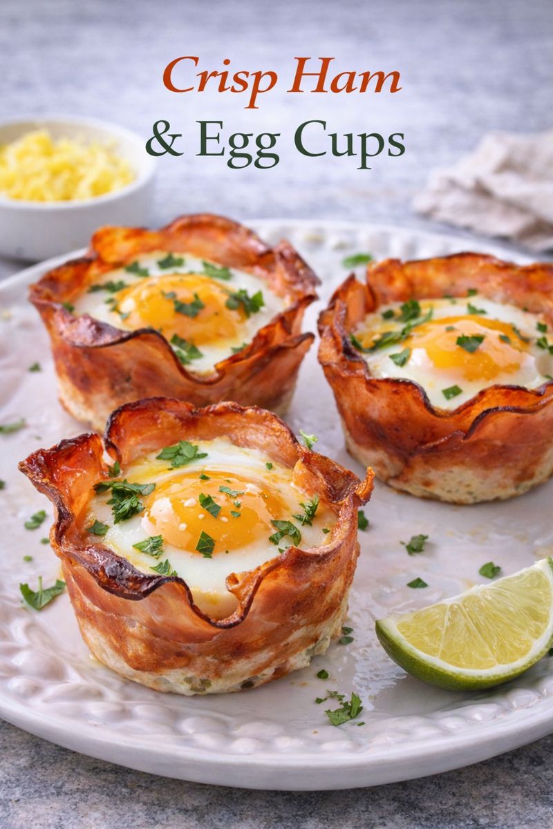 Crisp Ham & Egg Cups