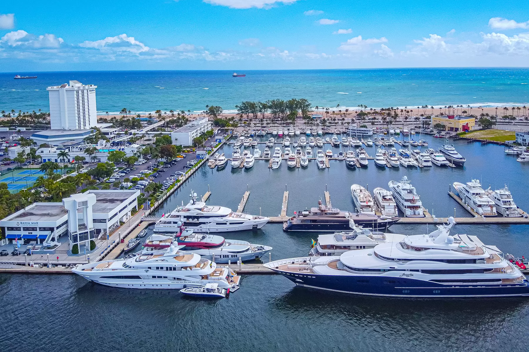 Bahia Mar Marina Fort Lauderdale waterfront — rent a car with Amped Auto Rentals