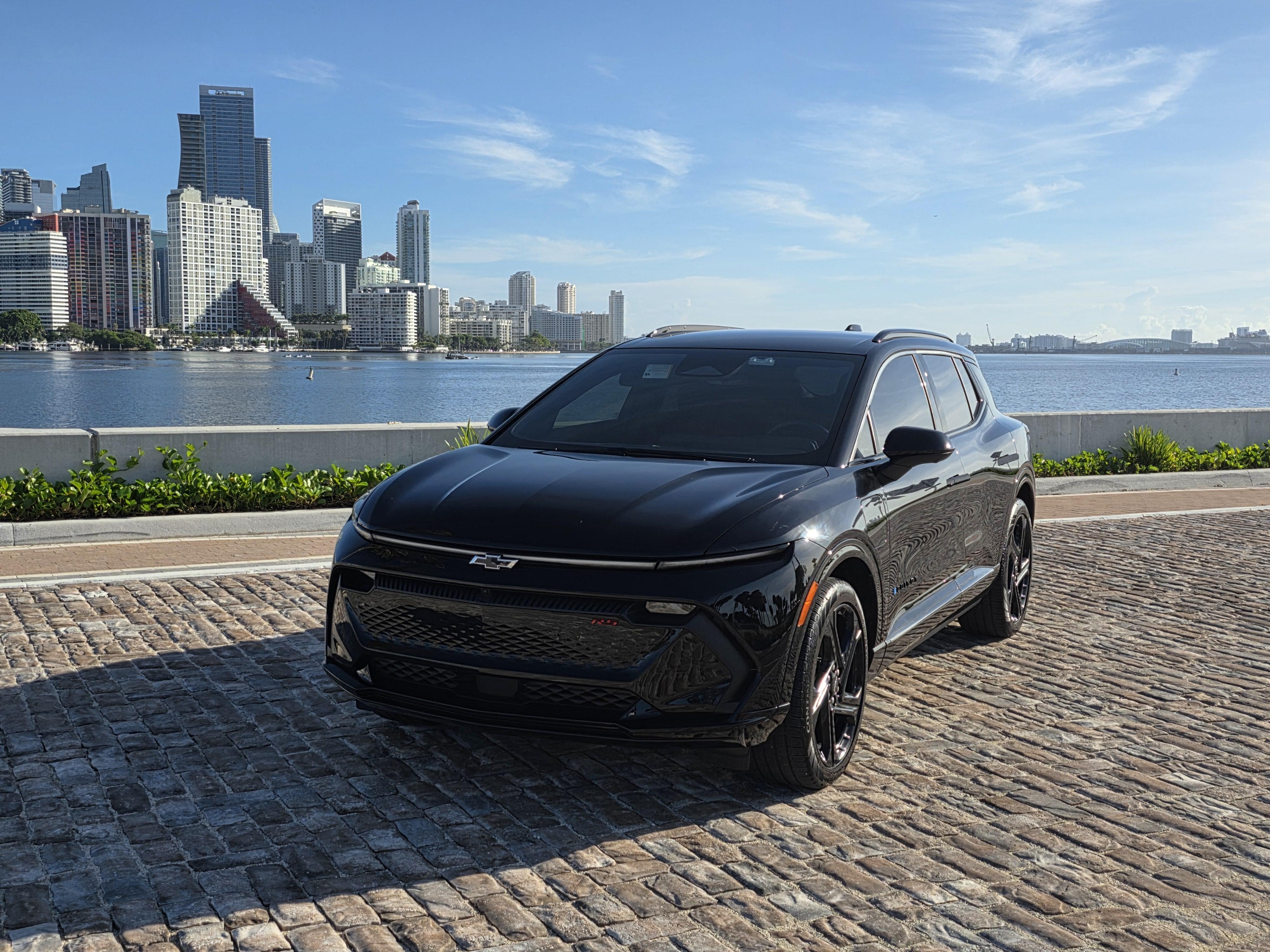 2025 Chevrolet Equinox EV RS electric SUV rental delivered by Amped Auto Rentals in South Florida