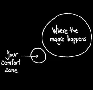 Success is just outside your comfort zone