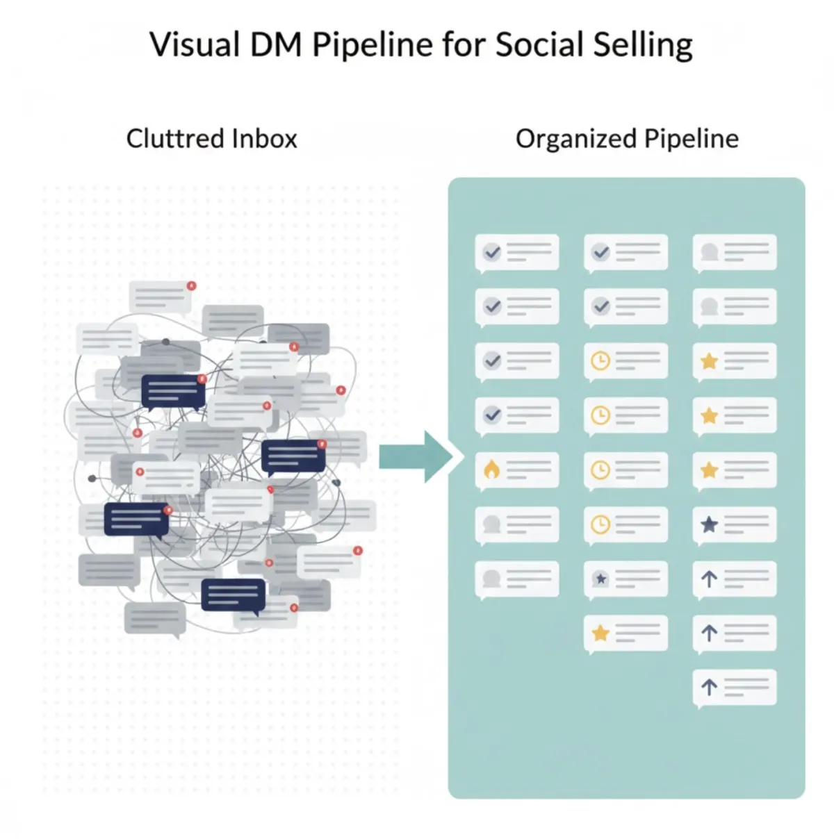 The Visual DM Pipeline for Social Selling