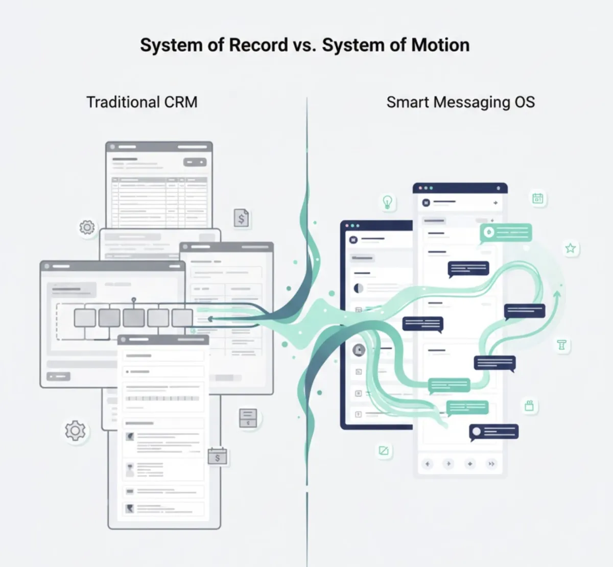 FlowChat vs. Salesforce: Why a Smart Messaging OS Beats a Traditional CRM for Social Selling