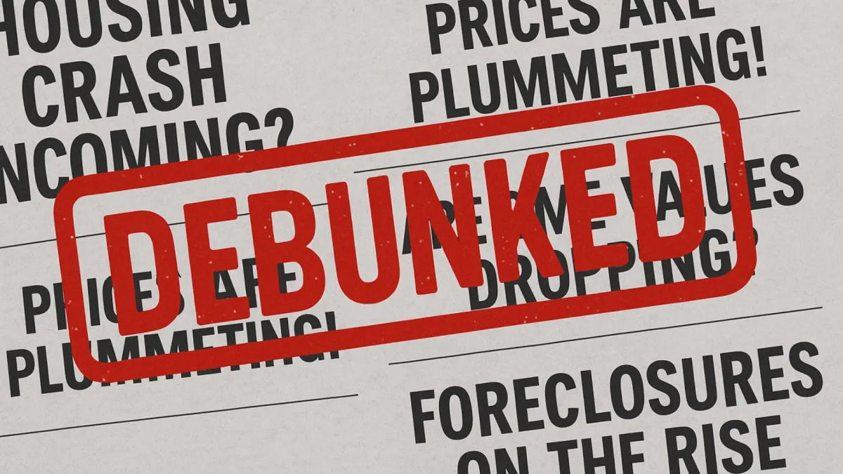 Palm Springs housing market 2026 update graphic showing real estate data trends, home prices, and forecast insights.