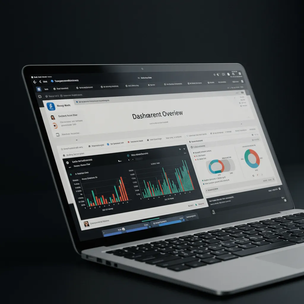 Transparent Business platform dashboard showing project management, time tracking, and team performance metrics.