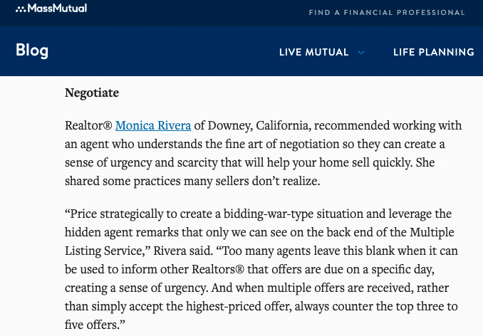Mass Mutual: Selling Your First Home
