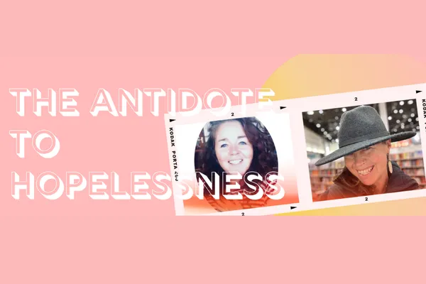 pink background antidote to hopelessness