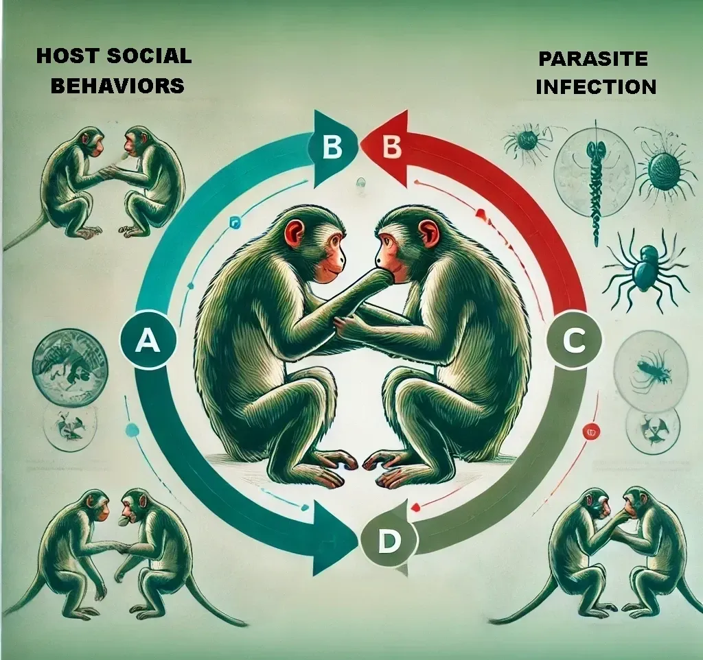 HOST SOCIAL BEHAVIORS WITH PARASITE INFECTIONS