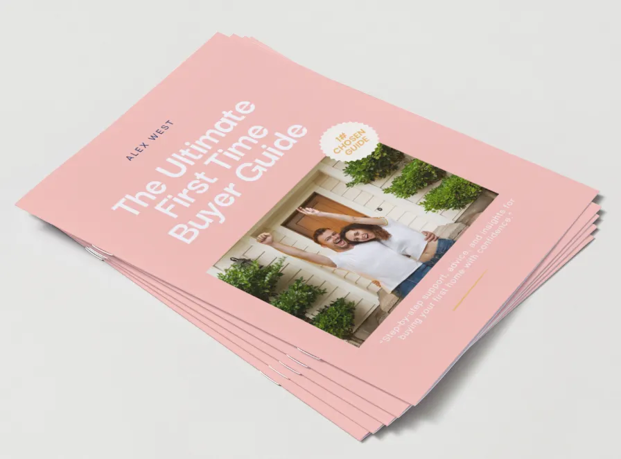 The Ultimate First Time Buyer Guide on a table