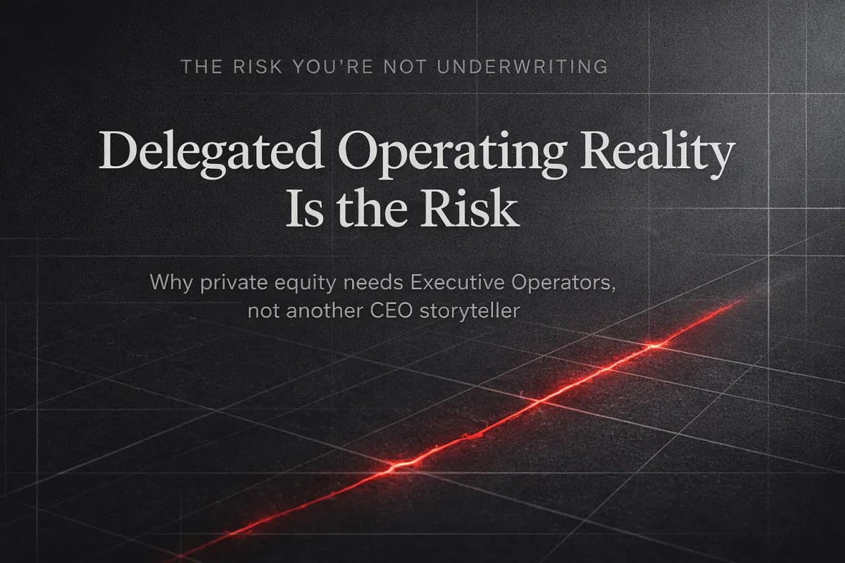 Delegated Operating Reality Is the Risk 