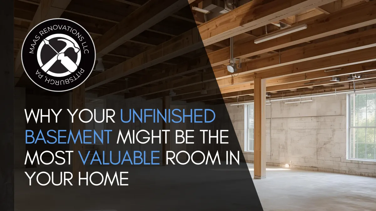 why your unfinished basement may be the most valueable space in your pittsburgh home