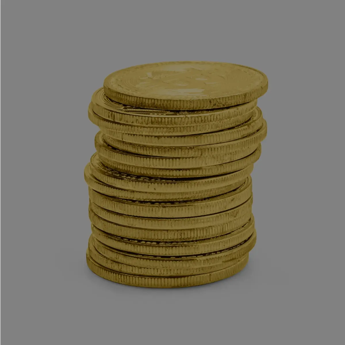 Stack of gold bullion coins for investment at T&C Coin Shop Albuquerque.