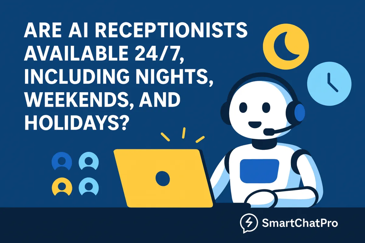 Are AI Receptionists Available 24/7, Including Nights, Weekends, and Holidays? 