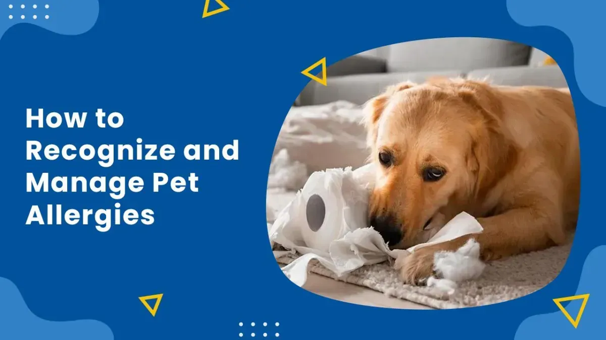 Family with a pet in a clean home, managing pet allergies with effective solutions.