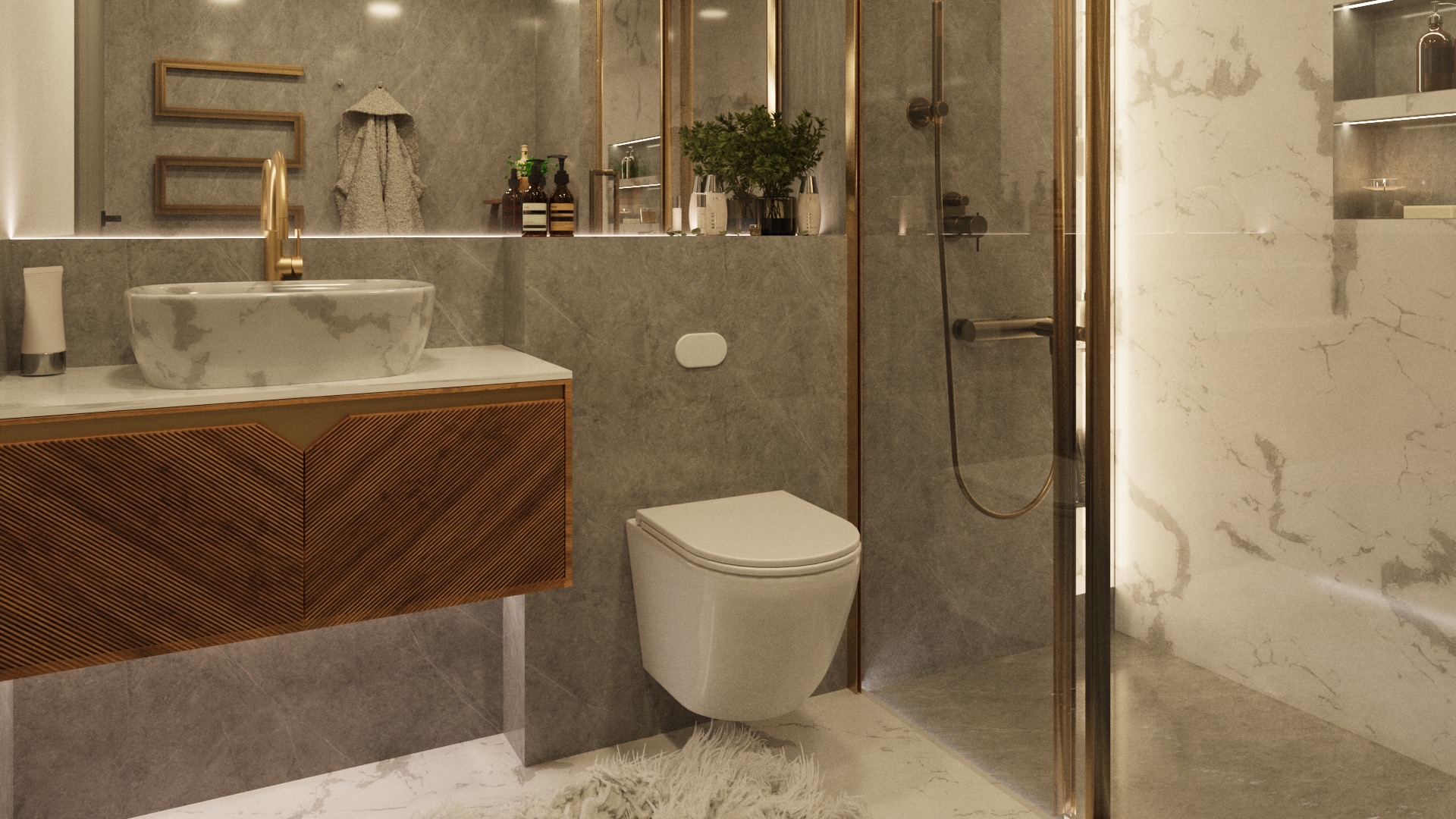 A basement remodel by NK Construction and Design - Philadelphia, USA.