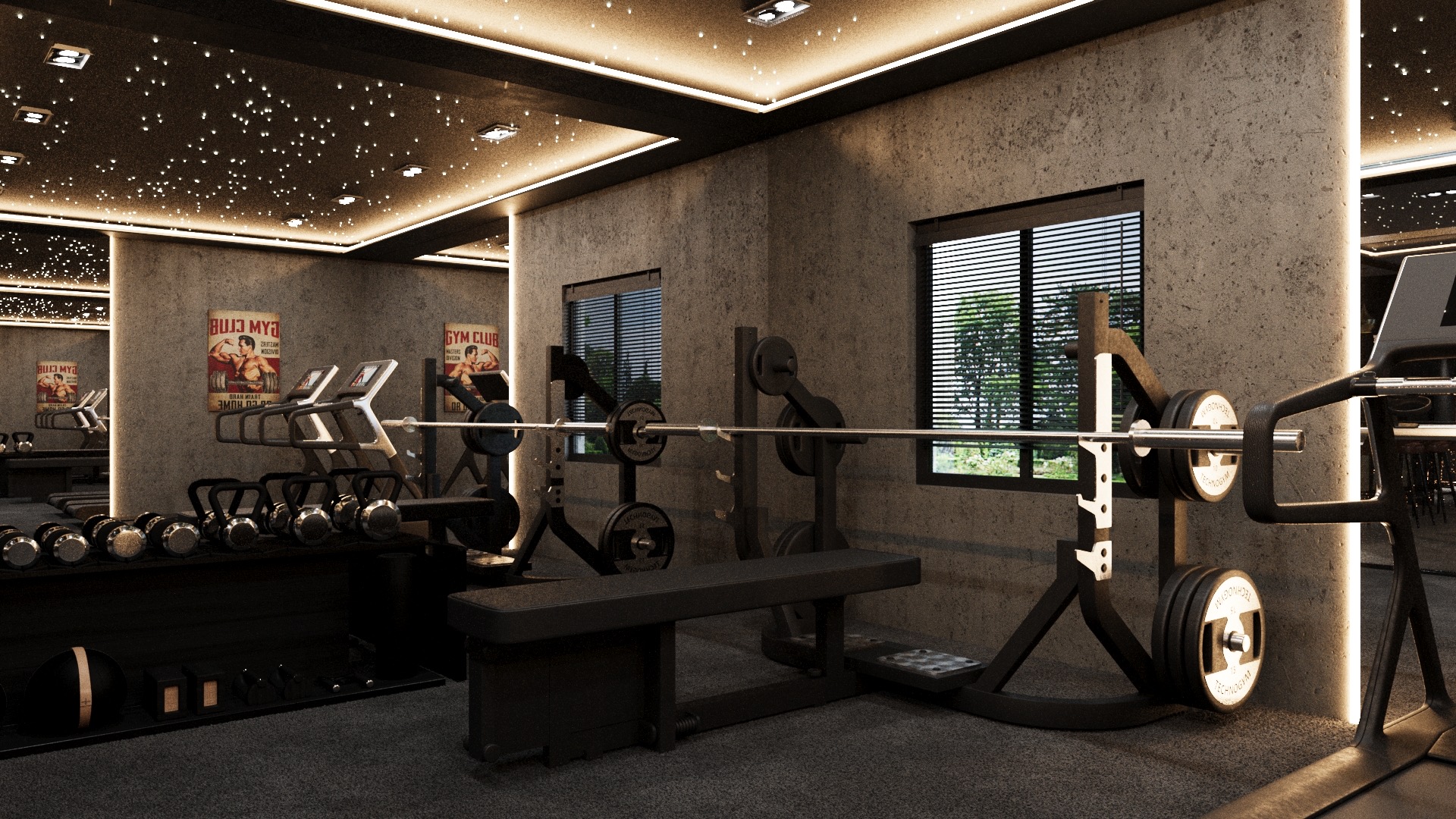 A photo of a basement remodeled by NK Construction and Design, in Mount Airy 