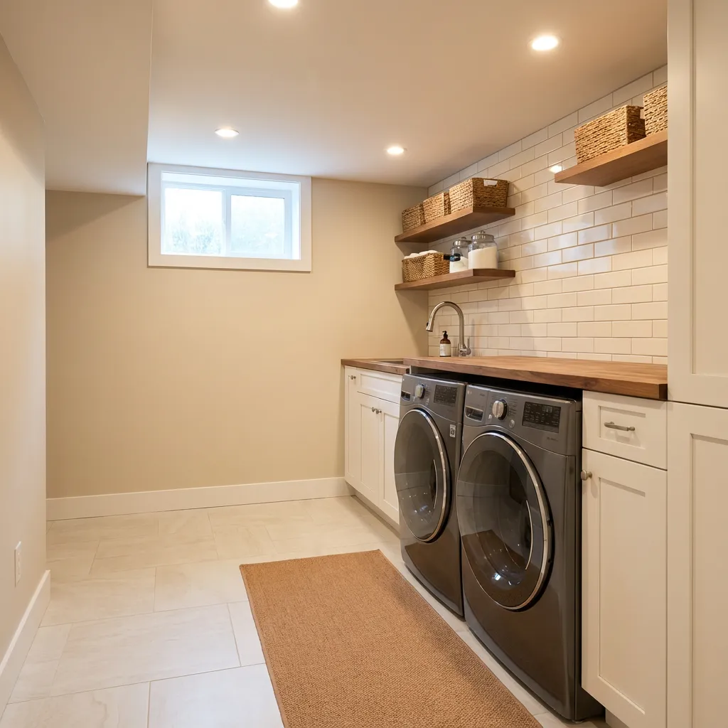 A Basement remodeling in Philadelphia in NK Construction and Design.