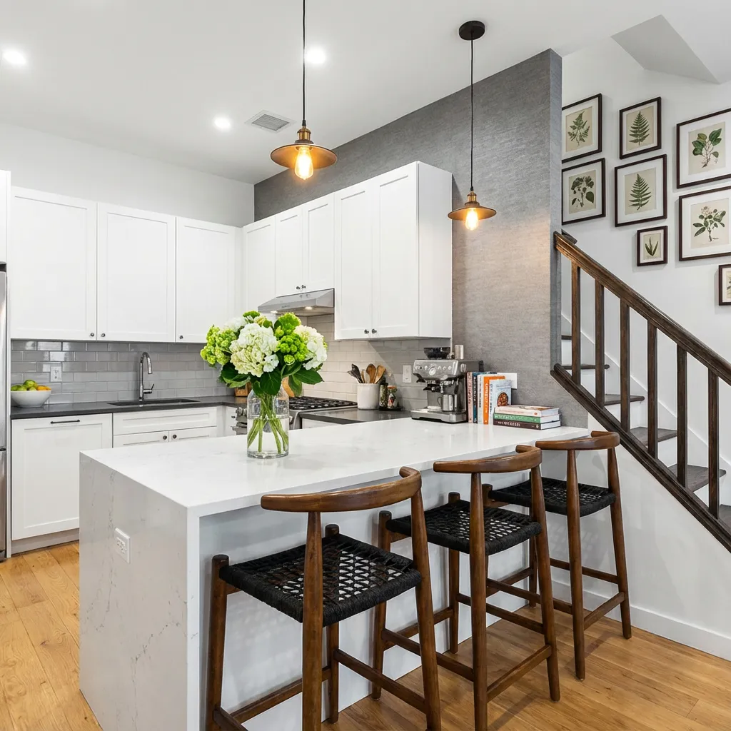 End result of a Kitchen Remodeling by NK Construction and Design