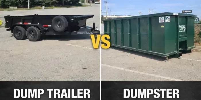 Dump Trailer Vs Dumpster In Omaha