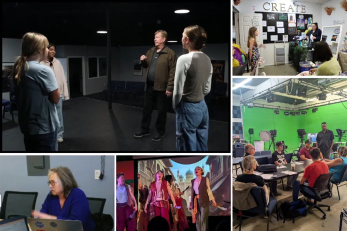 Students at JDS Creative Academy engaging in theater, filmmaking, and visual arts to build creativity and life skills