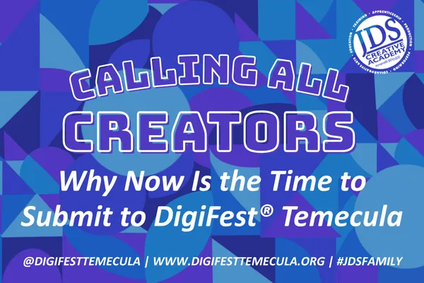 DigiFest Temecula 2025 call for submissions banner — filmmakers, designers, animators, photographers and podcasters invited to submit work for the festival’s 10th anniversary.