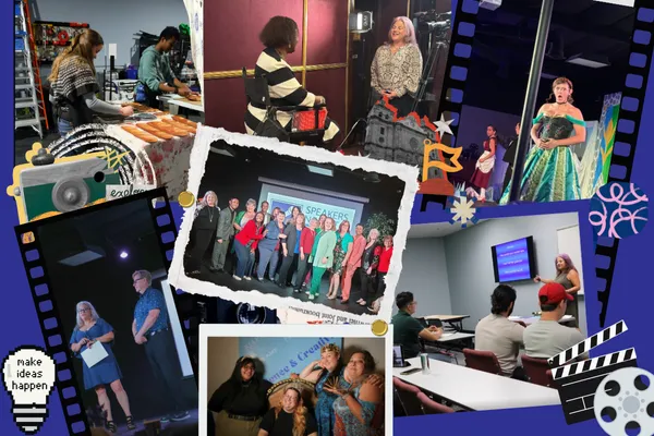 Entrepreneurs and creatives collaborating on a digital media project at JDS Studio