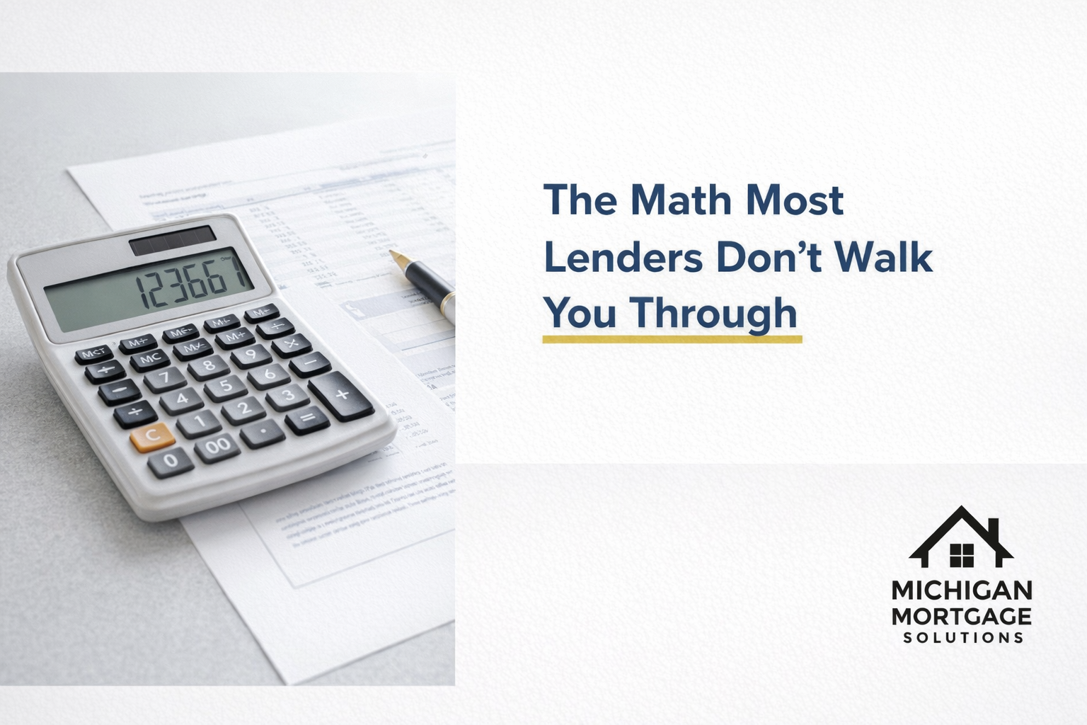 Refinance math