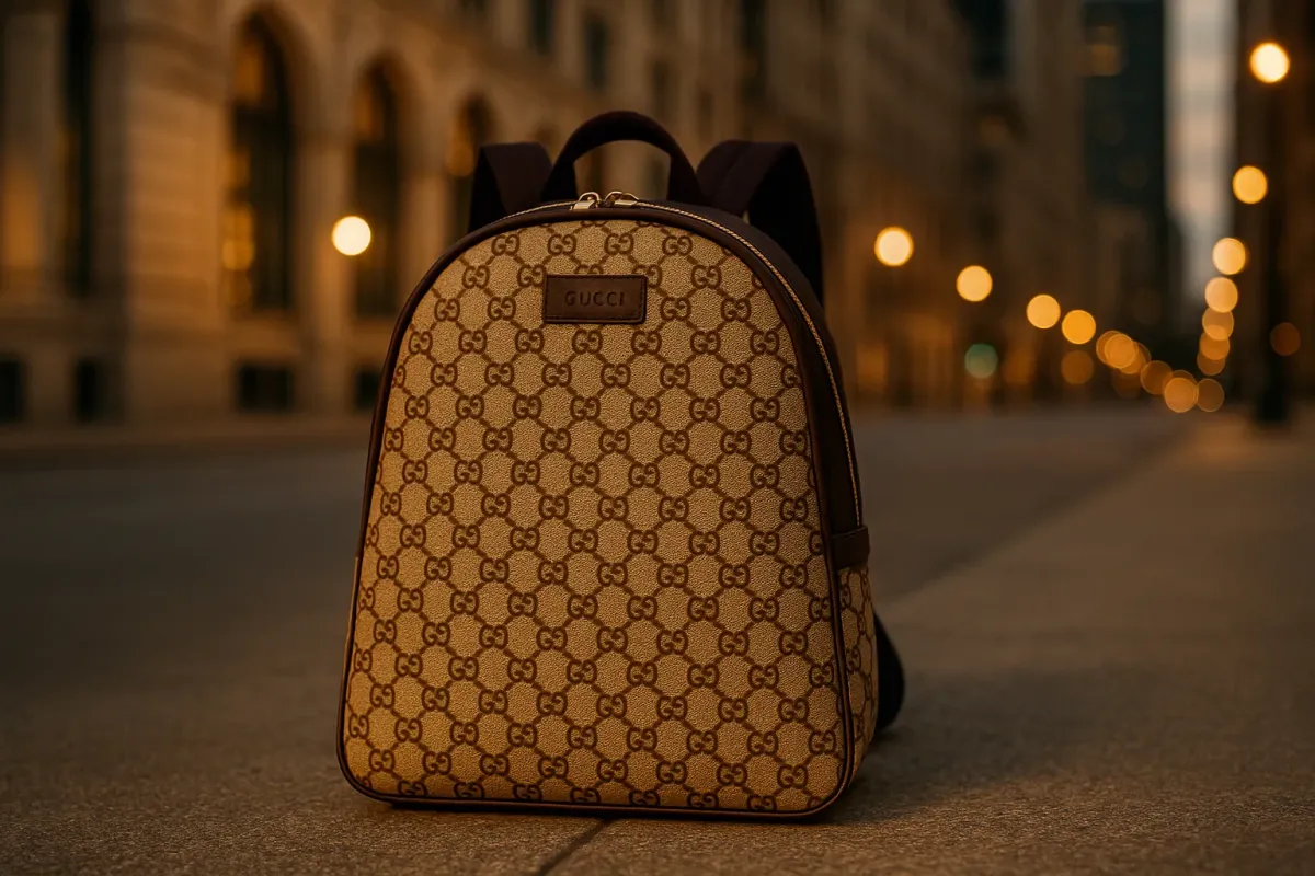 Spotlight on Luxury: Gucci GG Logo Backpack