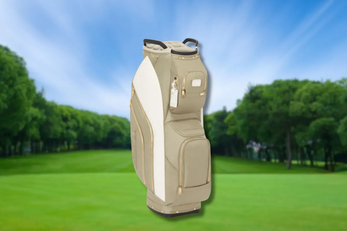 Spotlight on Performance: The TUMI Alpha Golf Cart Bag (Off White/Tan)