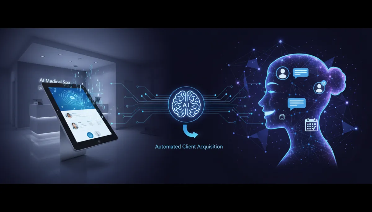 Med Spa digital marketing and automation iconography