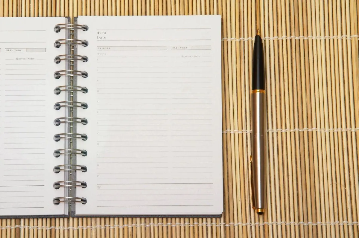 Notebook and Pen