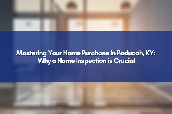 Professional inspecting a house in Paducah, KY to ensure its quality for buyers.