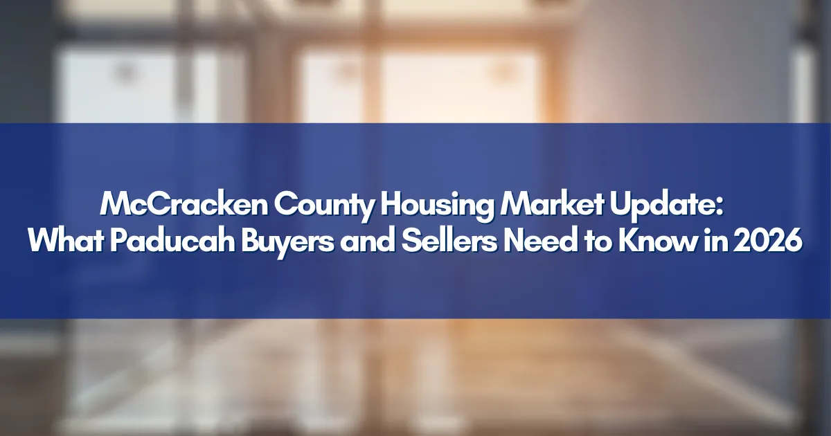 Aerial view of Paducah KY residential neighborhoods representing 2026 housing market trends