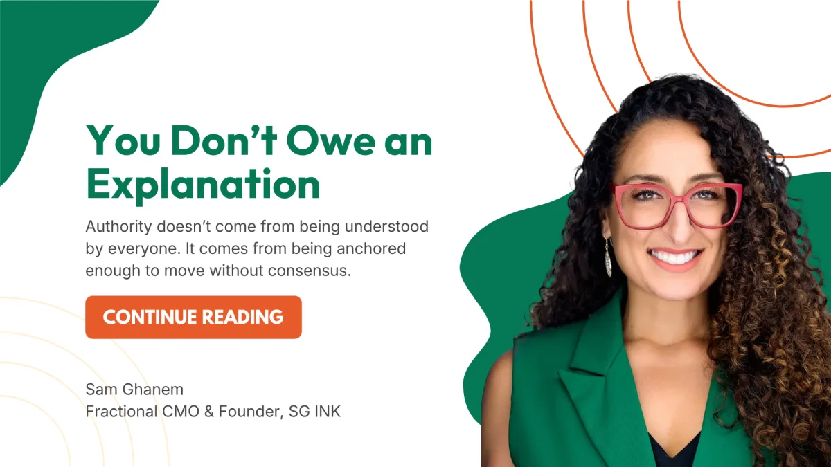 You Don’t Owe an Explanation