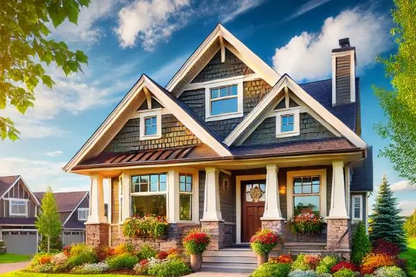 Cover image for the blog post 'Understanding Short Sales and How They Work' by N27 Real Estate Solutions. The image features a well-maintained home exterior in Minnesota, surrounded by lush green grass and colorful flowers, with a clear blue sky in the background.