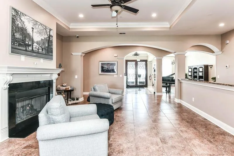 fireplace seating