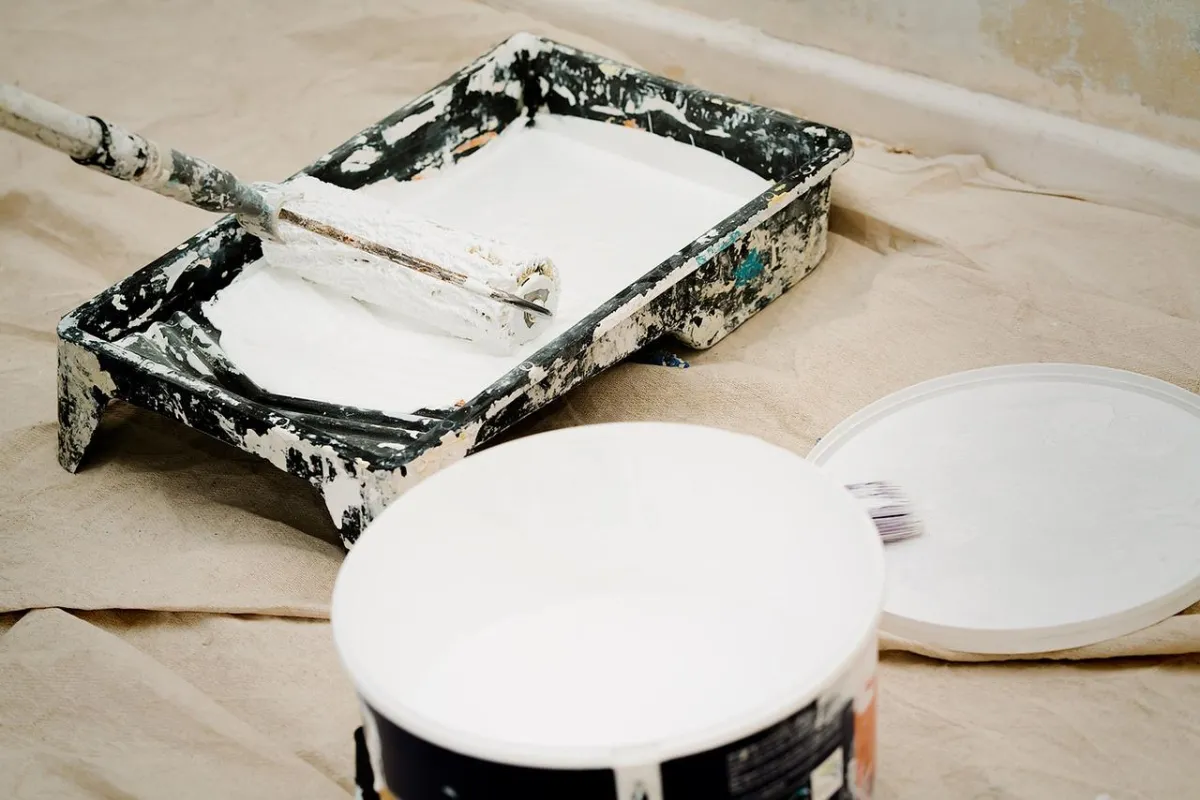 paint roller and bucket