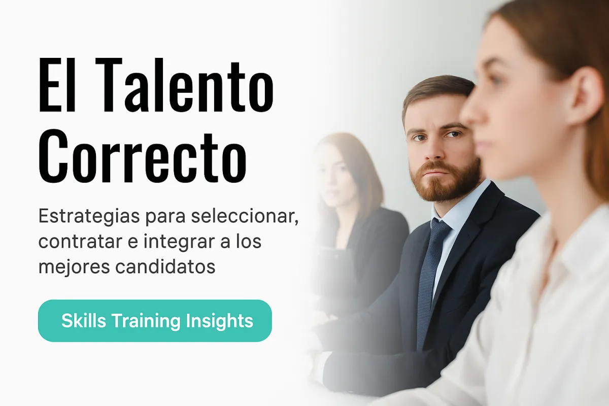 Portada del artículo El Talento Correcto de Skills Training: estrategias para contratar al talento adecuado y reducir la rotación en empresas.