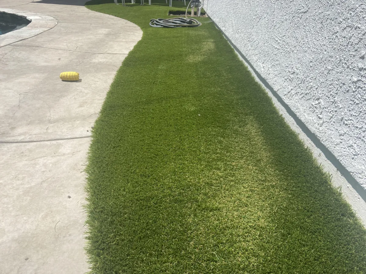 Can a windows reflection melt or damage artificial turf? 