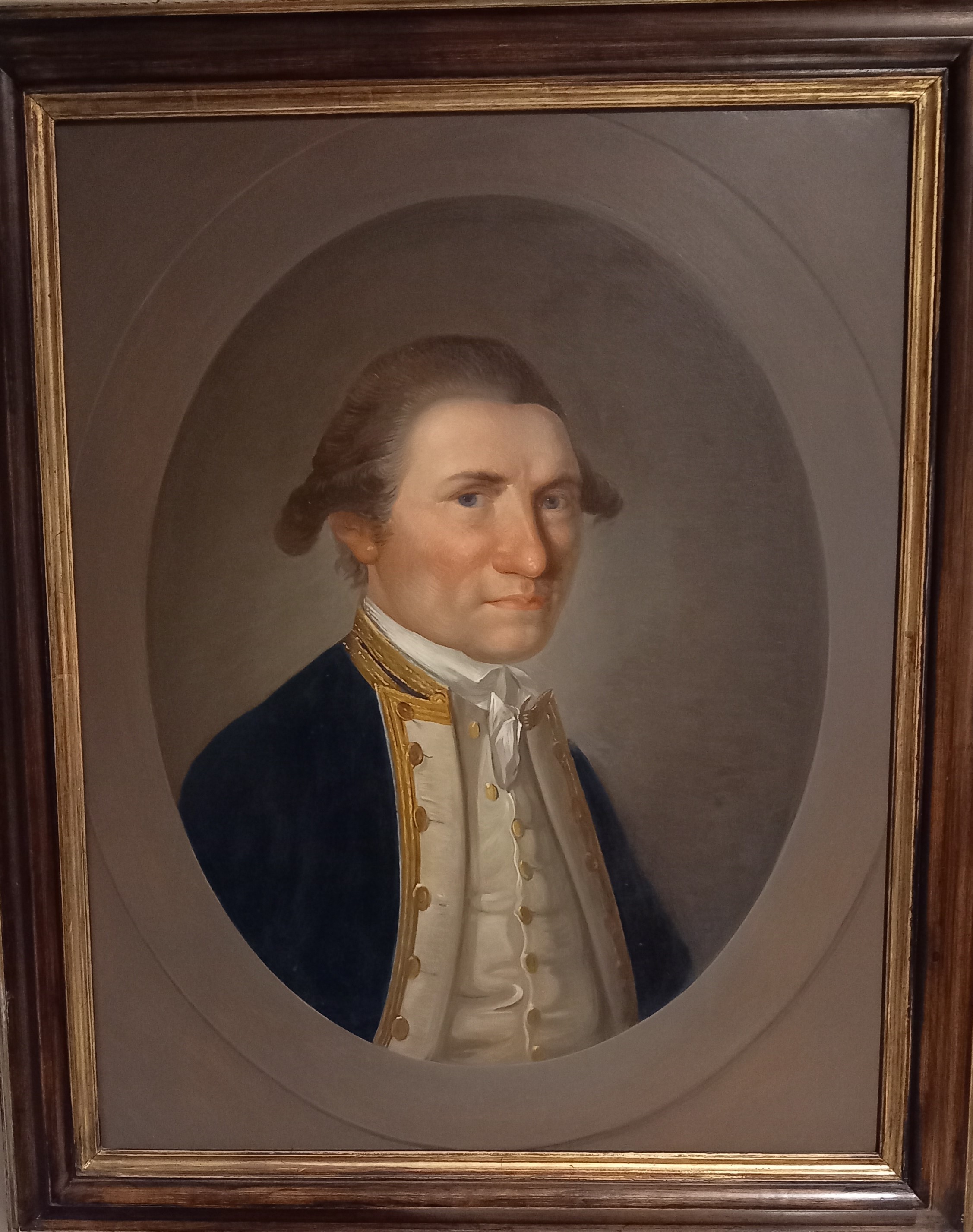 A portrait of Captain James Cook