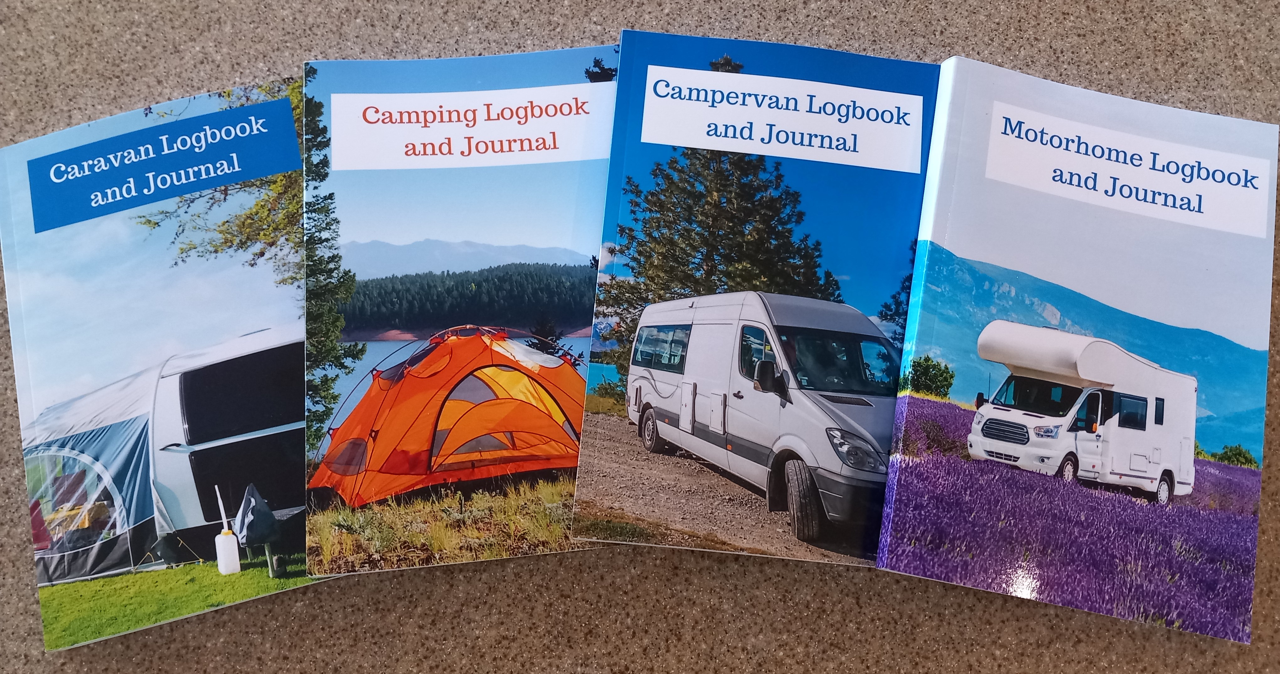 The cover of a campervan journal