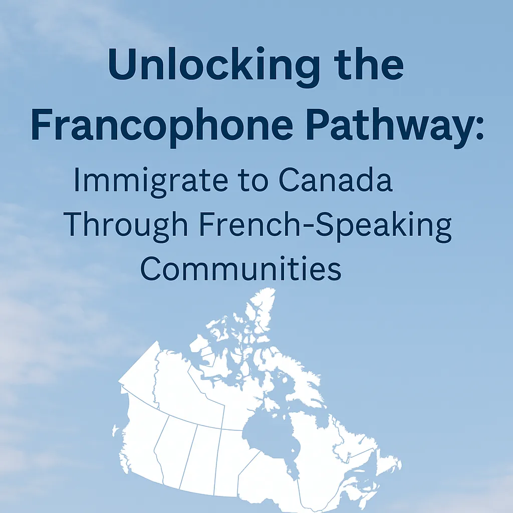 Francophone family exploring Canadian settlement options