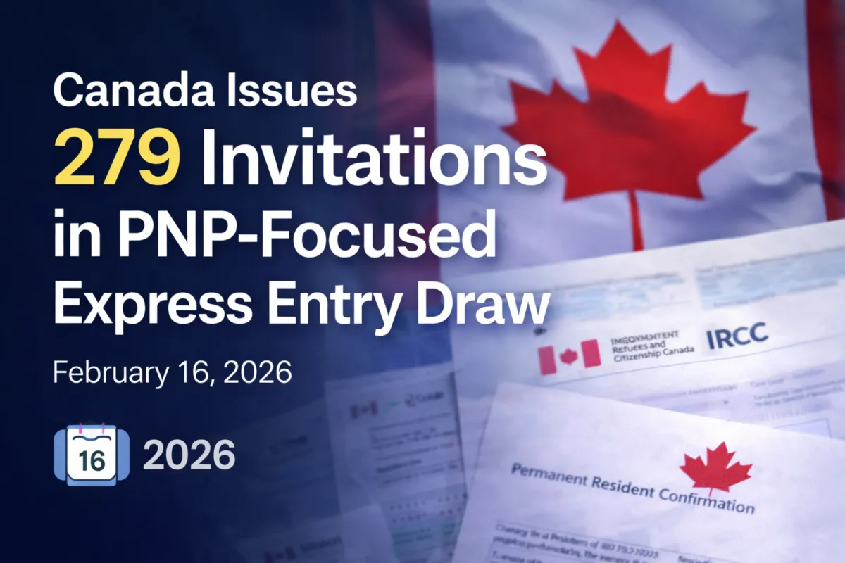 Express Entry Draw #395: 279 ITAs Issued to Provincial Nominees
