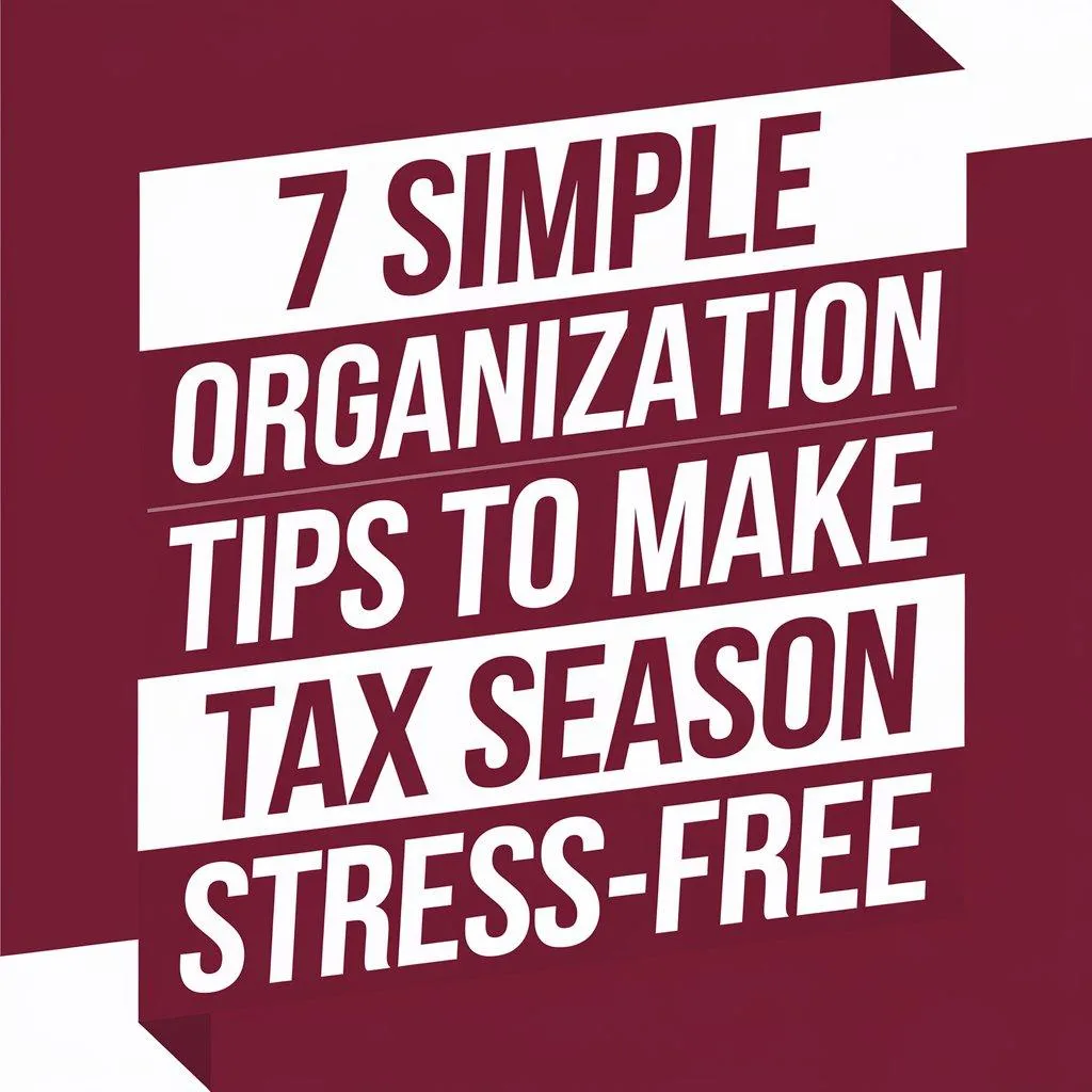 7 Simple Organization Tips to Make Tax Season Stress-Free