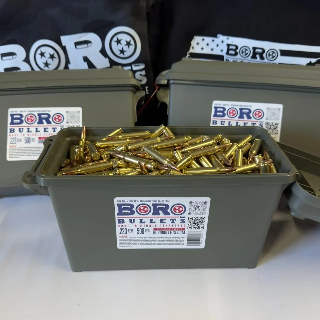 Boro Bullets 1000 Round Ammo Can